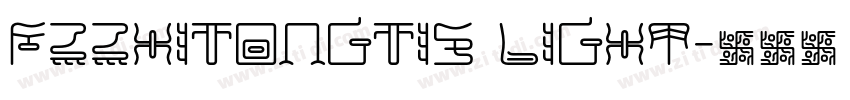 FZZhiTongTiS Light字体转换